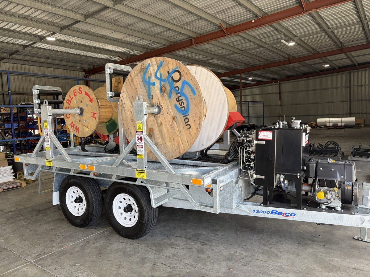 3500 kg 4 cable drum trailer