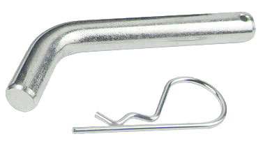A standard hitch pin and R-clip