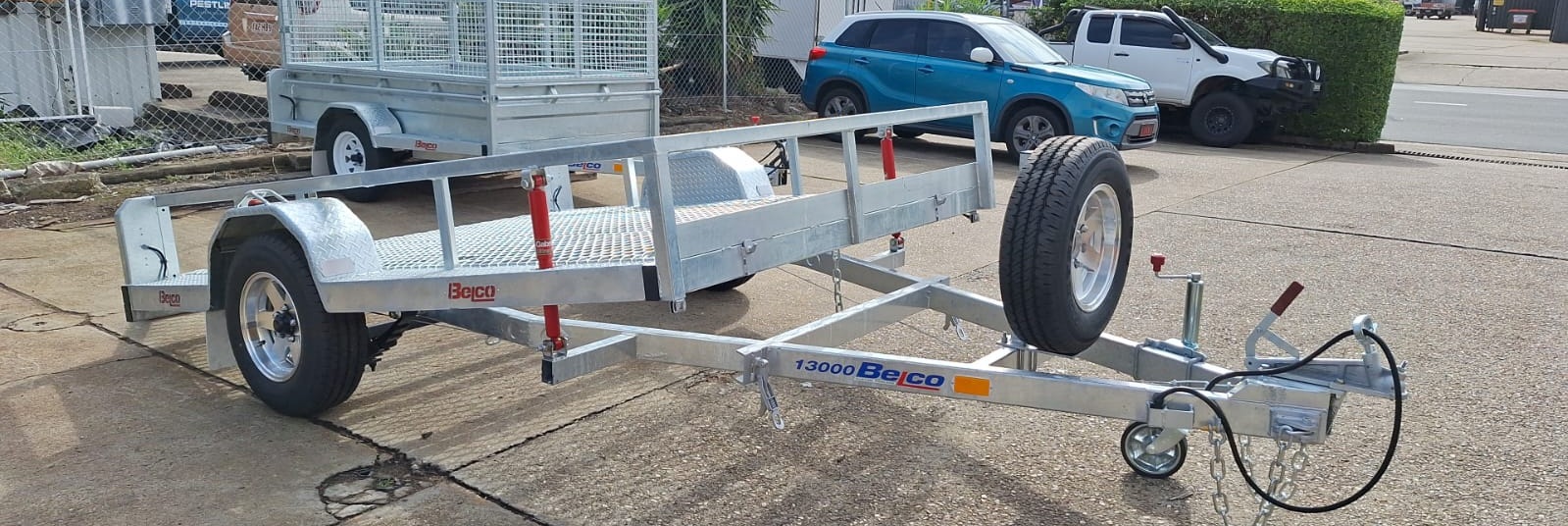 Mower Trailer with tilt function