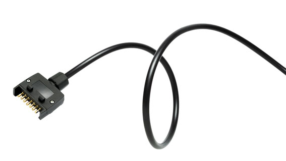 A black trailer cable with 7-pin connector